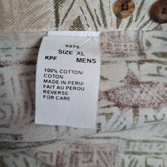 Woolrich John Rich & Bros Men's Vintage 80s Button Up Shirt Fish Size XL - Picture 5 of 10